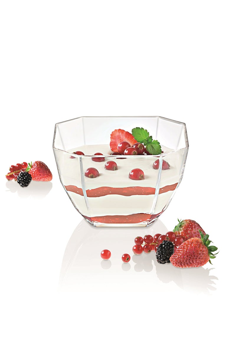 Barski - European Glass - Octagon - Covered Candy - Nut- Chocolate - Jewelry Box - 4.3" Diameter - Made in Europe - Image 2